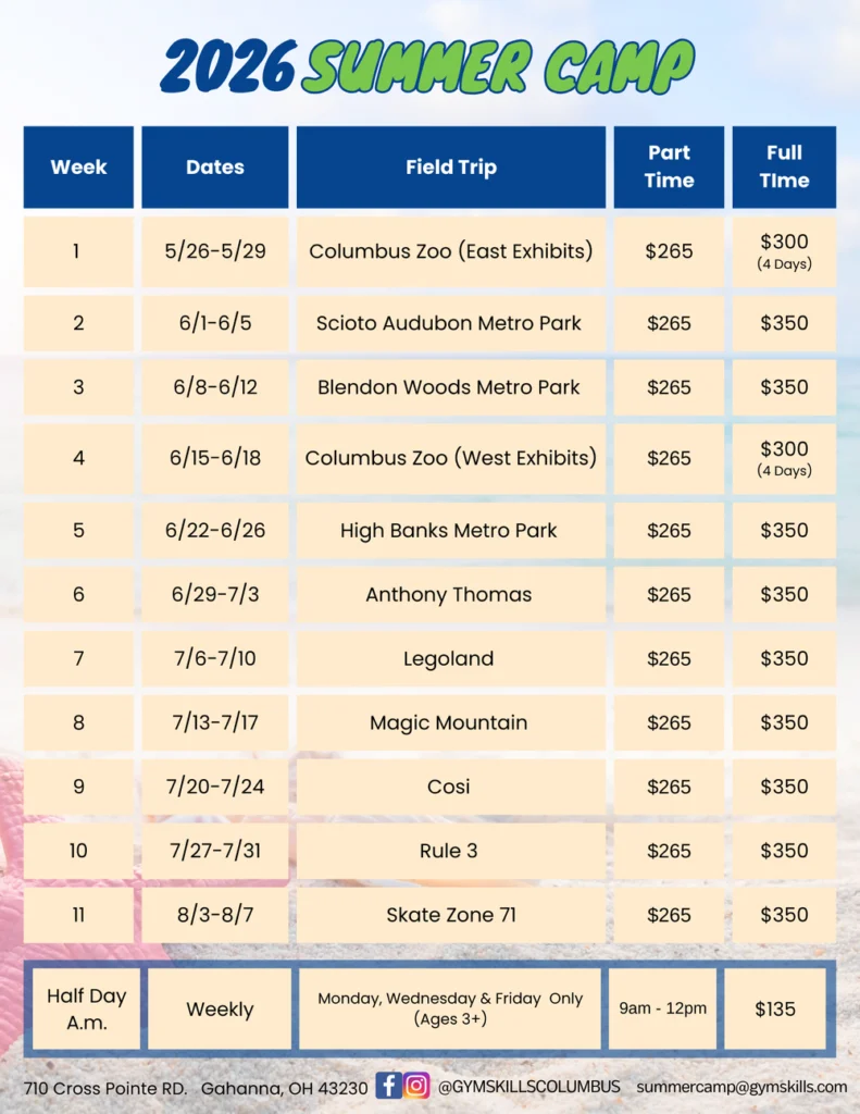 Gym Skills Field Trips 2026